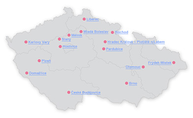 Mapa kontaktních míst
